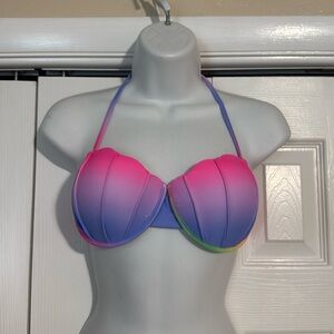 New Shein Mermaid Seashell Bikini Bathing Suit Top